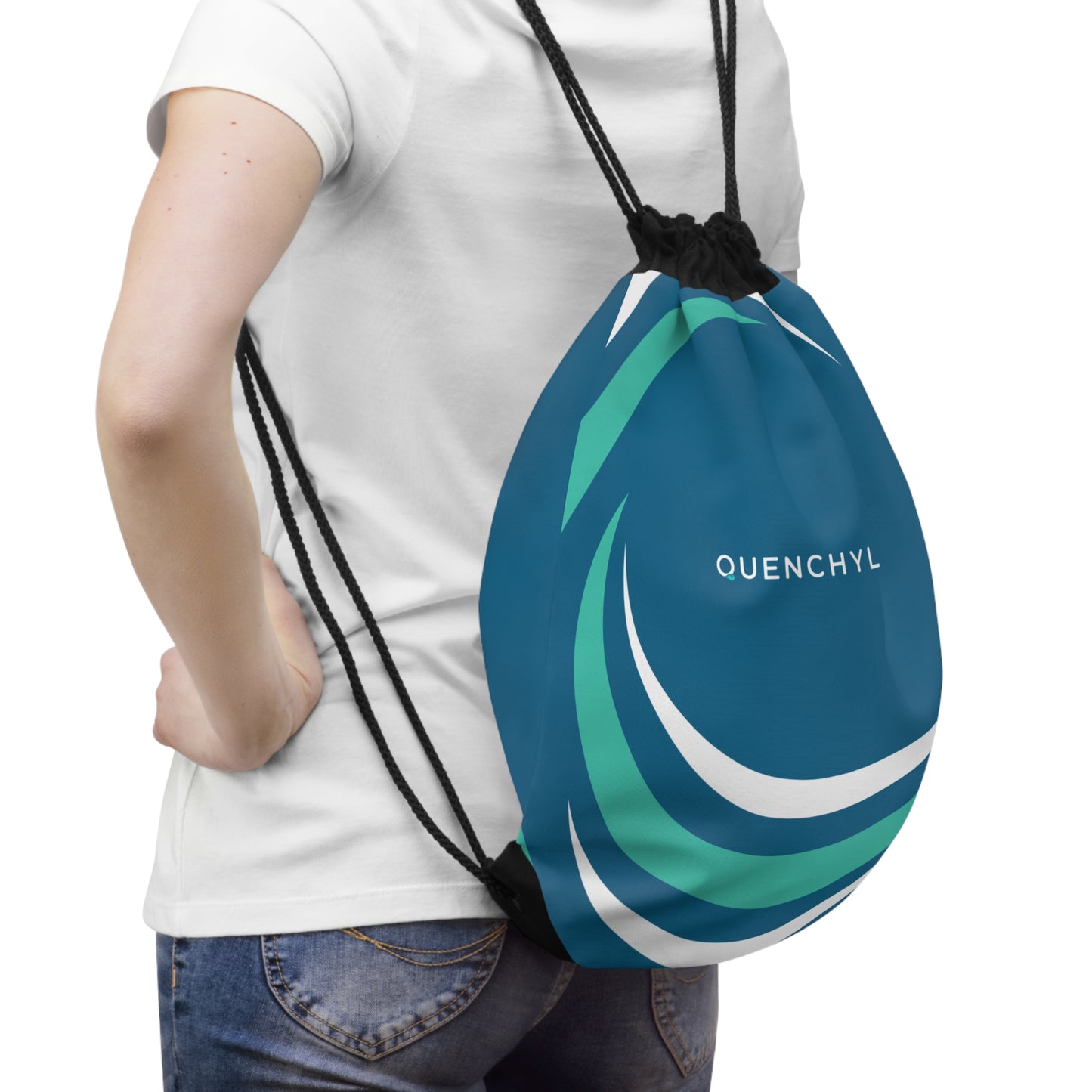 Quenchyl Swirl Drawstring Gym Bag