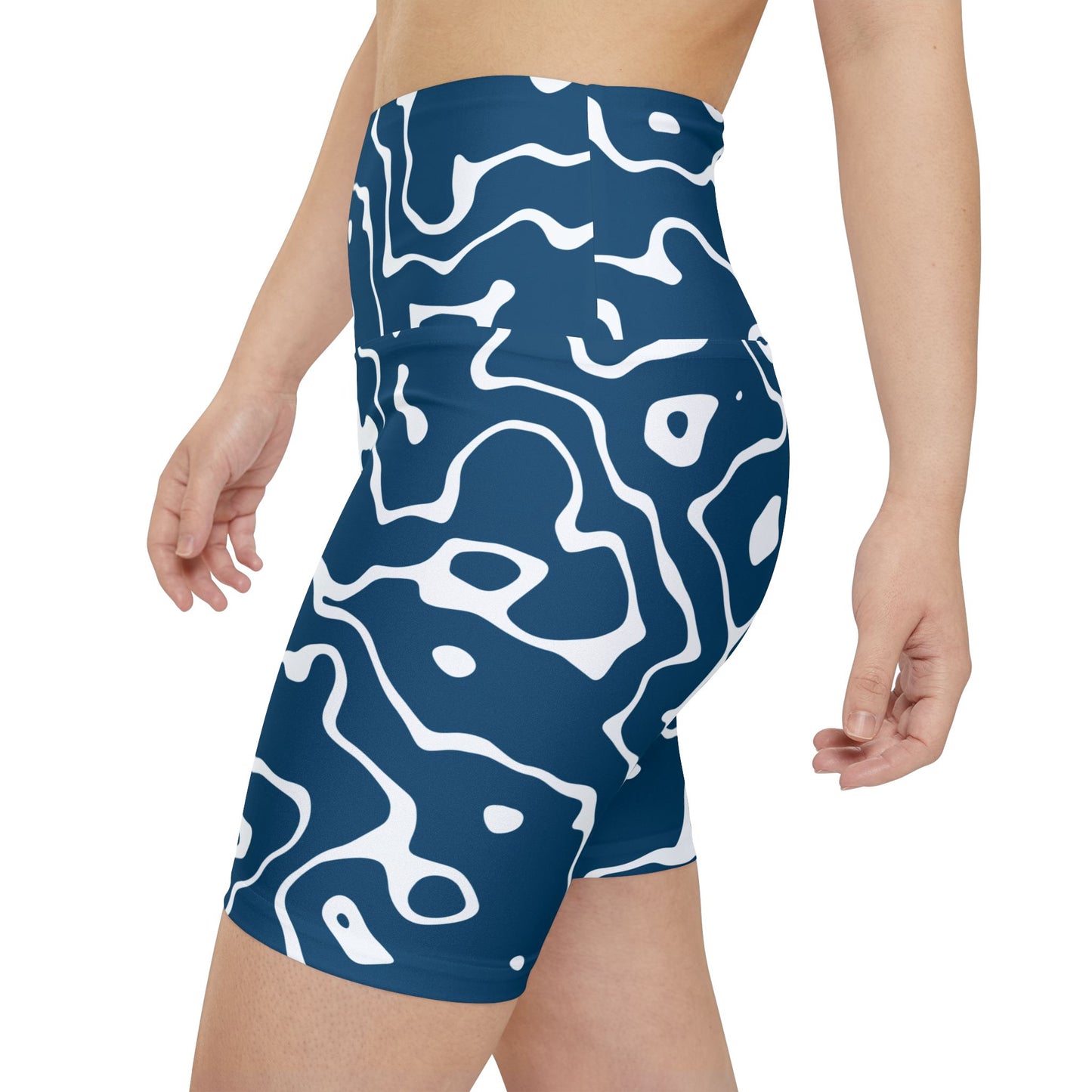 Blue Fluid Motion Workout Shorts