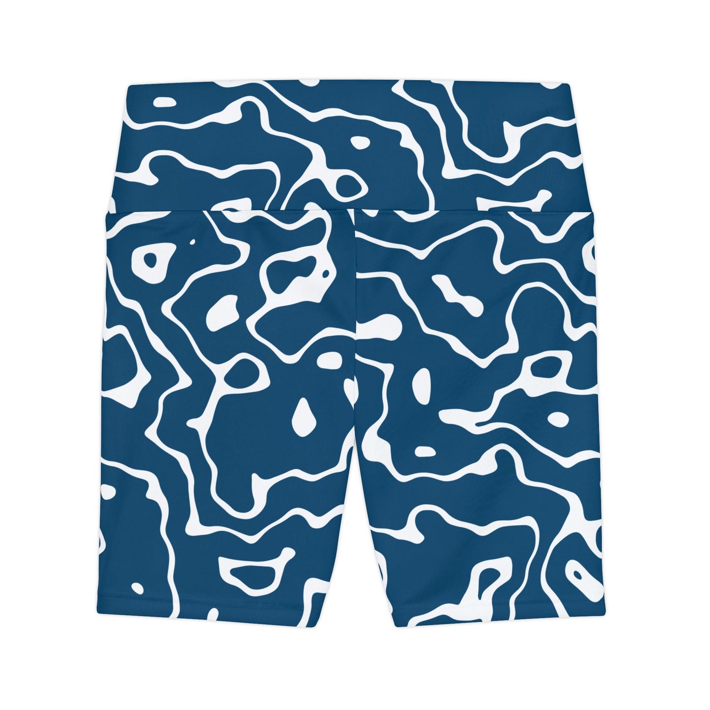 Blue Fluid Motion Workout Shorts